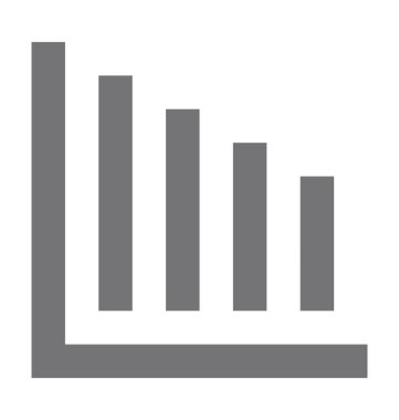  çubuk grafik vektör simgesi