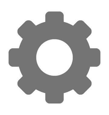  dişli vektör simgesi