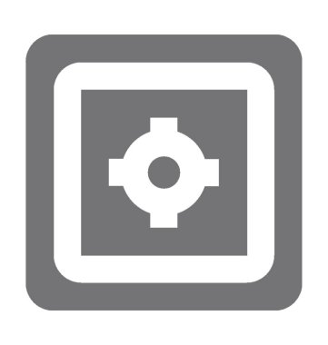  bank kasa vektör simgesi