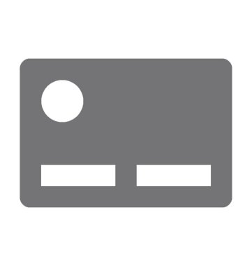  Kredi kartı vektör simgesi