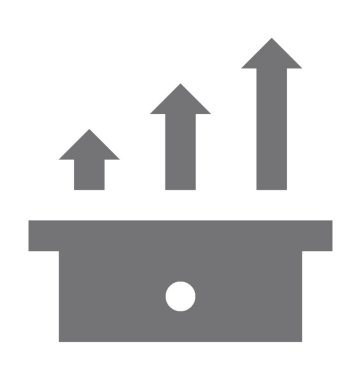  çubuk grafik vektör simgesi