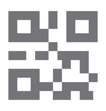  qr kod vektör simgesi