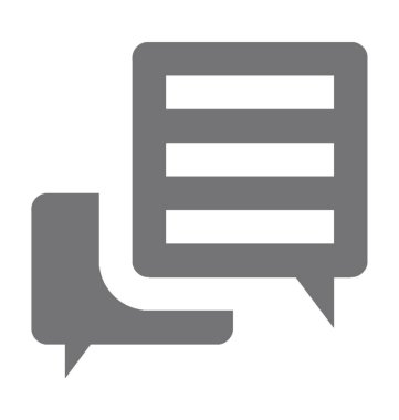  sohbet balonu vektör simgesi