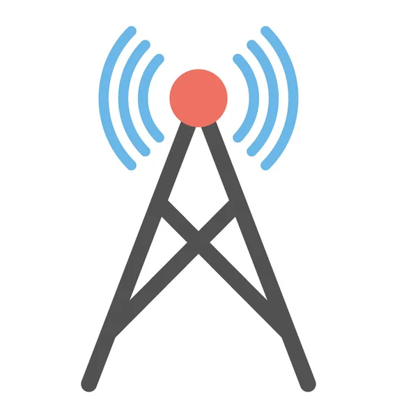 Icono de vector de antena inalámbrica — Archivo Imágenes Vectoriales