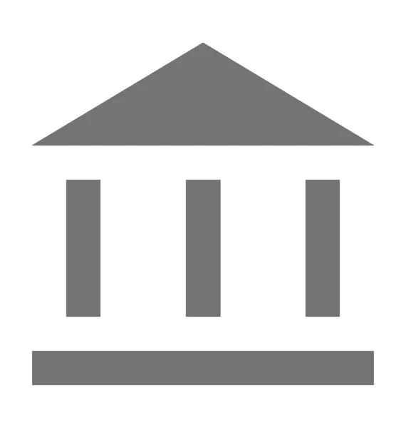 Ikone des Gerichtsgebäudes — Stockvektor