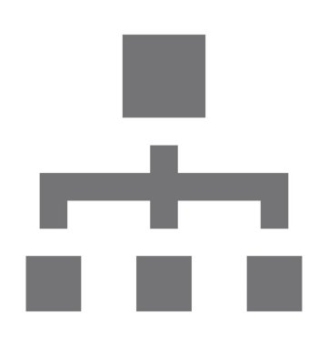  hiyerarşi vektör simgesi