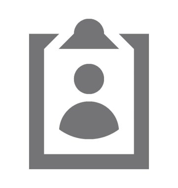  Profil yönetim kurulu vektör simgesi