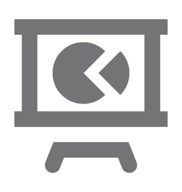  pasta grafiği vektör simgesi