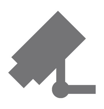  Güvenlik kamerası vektör simgesi