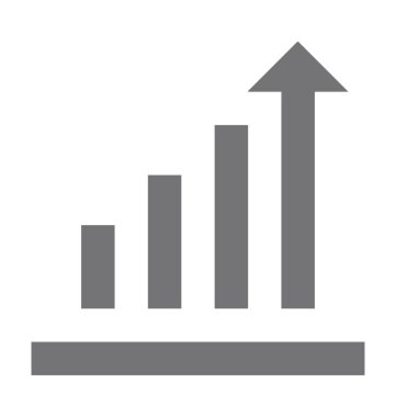  çubuk grafik vektör simgesi