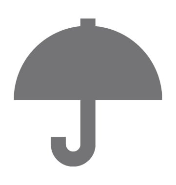  şemsiye vektör simgesi