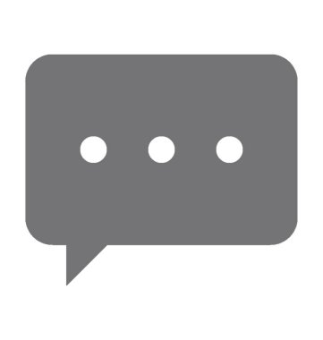  sohbet balonu vektör simgesi