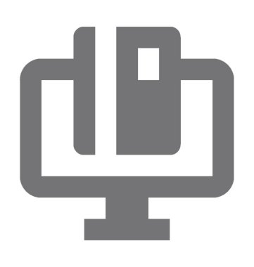  Online kart vektör simgesi