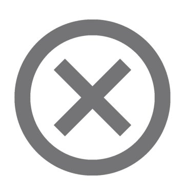  İşareti vektör simge çarpın