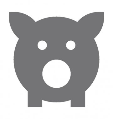  Domuz vektör simgesi