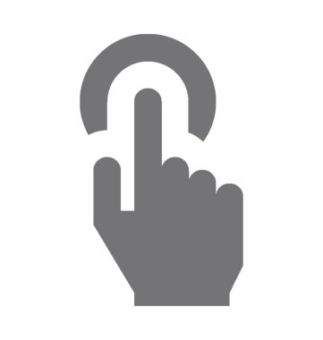  El tokatlamak vektör simgesi