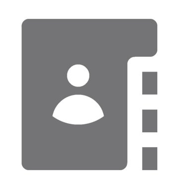  Telefon dizini vektör simgesi