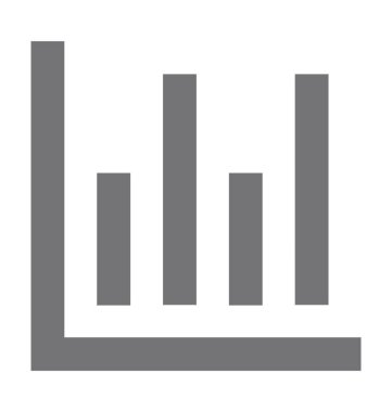  bar çizelgesi vektör simgesi