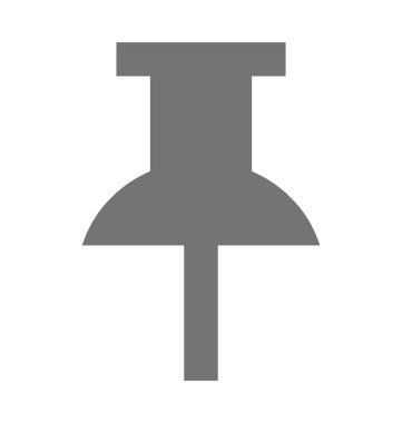  Pin vektör simgesine bas