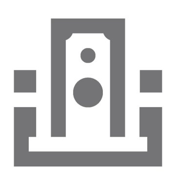  Para sayma makinesi vektör simgesi