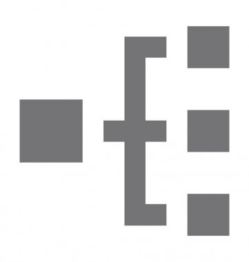  hiyerarşi vektör simgesi