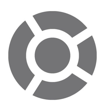  pasta grafiği vektör simgesi