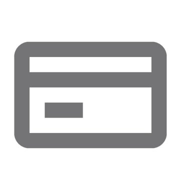  Bankamatik kartı vektör simgesi