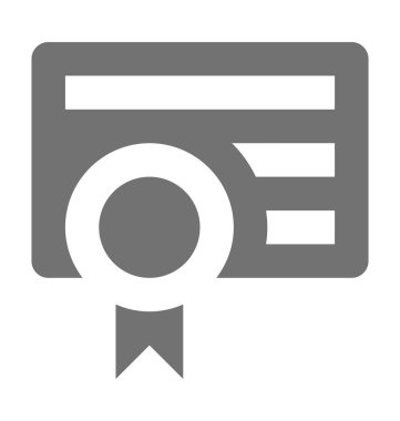  Rozet kartı vektör simgesi