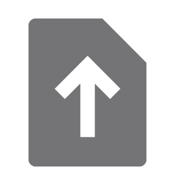  Dosya karşıya yükleme vektör simgesi