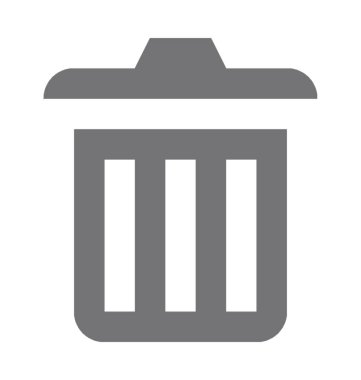  Çöp Kovası vektör simgesi