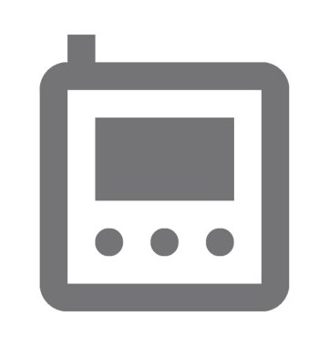  Telsizler Talkie vektör simgesi