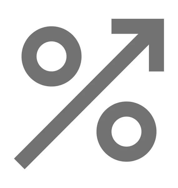 Ícone do vetor da percentagem — Vetor de Stock