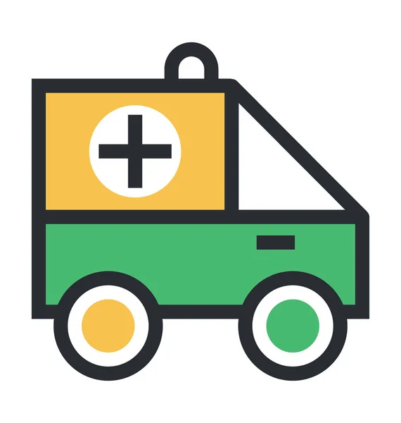 Ambulance Vector Icon — Stock Vector