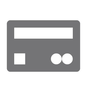  Kredi kartı vektör simgesi