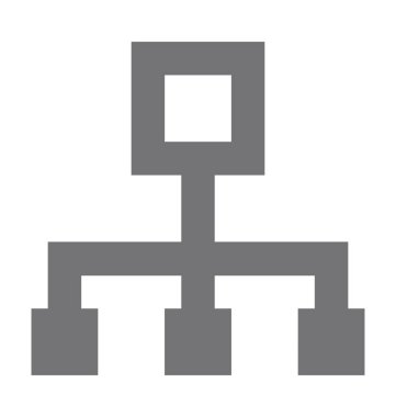  hiyerarşi vektör simgesi