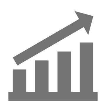  Büyüme grafik vektör simgesi