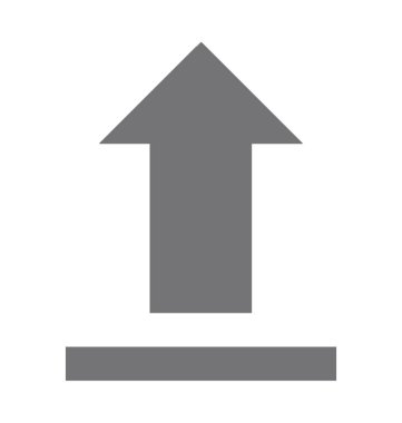  yukarı ok vektör simgesi