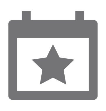  Takvim vektörü simgesi