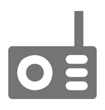  Radyo vektör simgesi