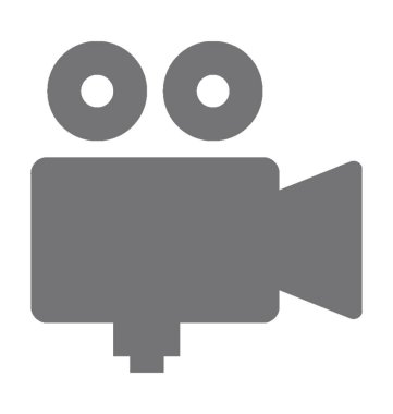  Çekim kamera vektör simgesi