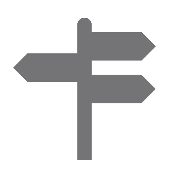 Guidepost Vector Icon — Stock Vector