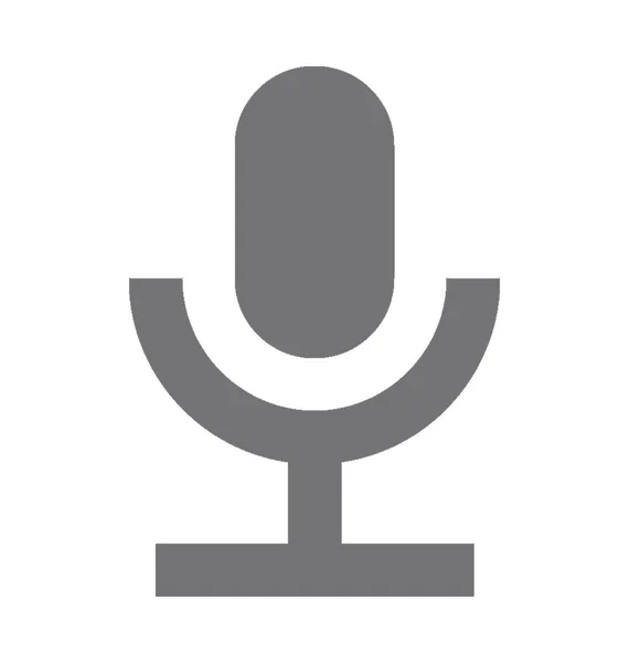 Icona vettoriale del microfono — Vettoriale Stock