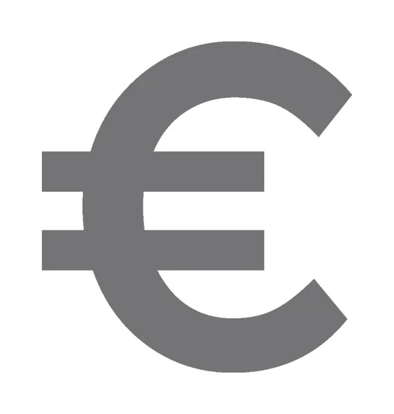 Ícone do vetor do símbolo do euro — Vetor de Stock