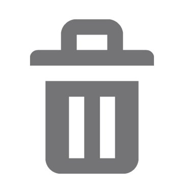  Çöp Kovası vektör simgesi