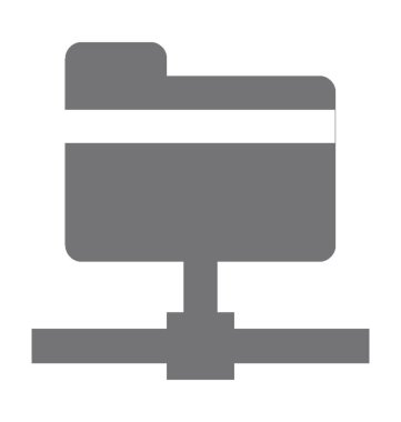  Bağlı klasör vektör simgesi