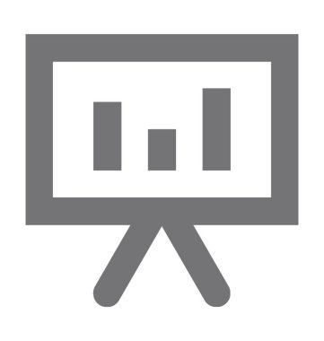  Grafik sunum vektör simgesi