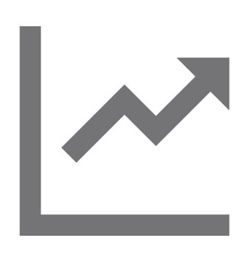  Büyüme grafik vektör simgesi