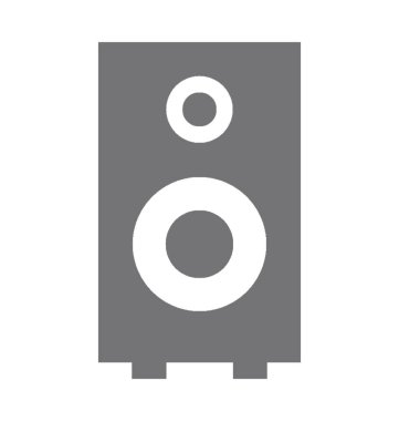  hoparlör vektör simgesi