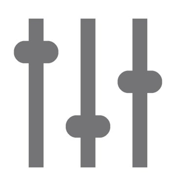  Ekolayzer vektör simgesi