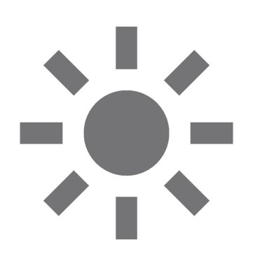  Güneş vektör simgesi